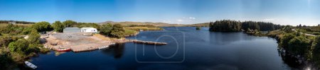Photo for Aereal of Lough Craghy fishery by Dungloe in County Donegal - Ireland. - Royalty Free Image