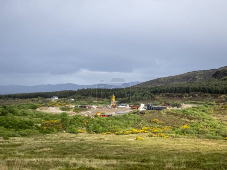 Téléchargez les photos : Site de production de sable et de gravier près de Muckish Mountain, comté de Donegal, Irlande. - en image libre de droit