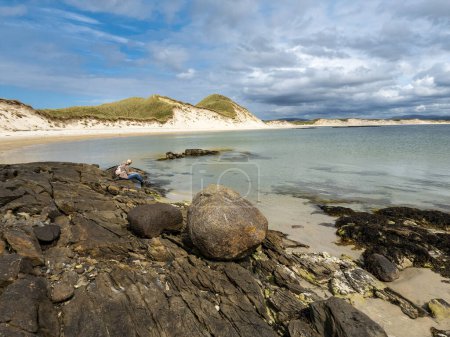 Photo for Sheskinmore bay between Ardara and Portnoo in Donegal - Ireland - Royalty Free Image