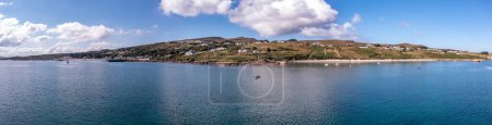 Photo for Aerial view of Leabgarrow on Arranmore Island in County Donegal, Republic of Ireland. - Royalty Free Image