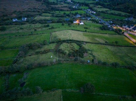 Photo for Aerial view of Ardara Ringfort in County Donegal - The town that once has been voted the best village to live in in Ireland by the Irish Times. - Royalty Free Image