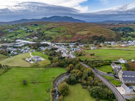 Photo for Aerial view of Kilcar in County Donegal - Ireland. - Royalty Free Image