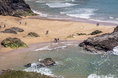 Téléchargez les photos : La plage Murder Hole, officiellement appelée Boyeeghether Bay dans le comté de Donegal, en Irlande. - en image libre de droit