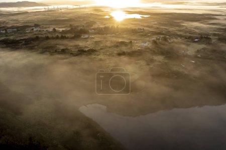 Photo for Aerial view of Bonny Glen by Portnoo in County Donegal - Ireland. - Royalty Free Image