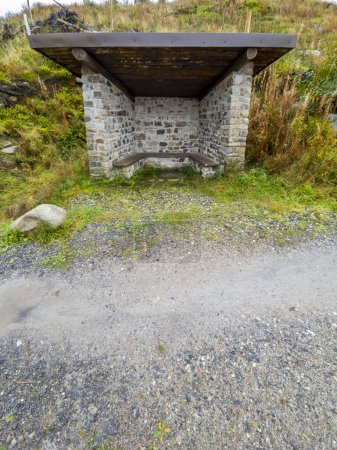 Photo for View of the shelter at Bonny Glen in County Donegal - Ireland - Royalty Free Image