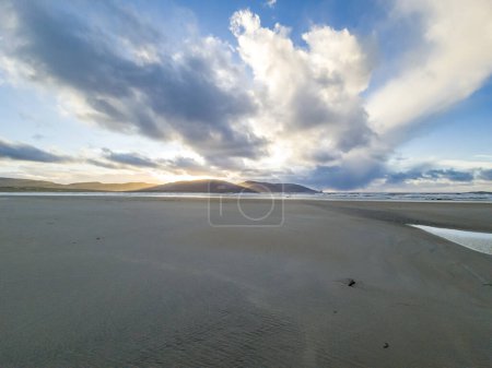 Photo for Sand storm at Dooey beach by Lettermacaward in County Donegal - Ireland. - Royalty Free Image
