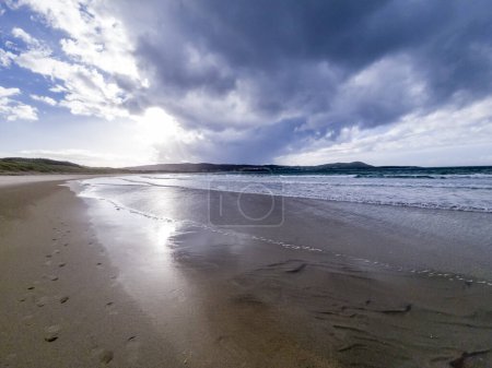 Photo for Narin Strand is a beautiful large blue flag beach in Portnoo, County Donegal - Ireland - Royalty Free Image