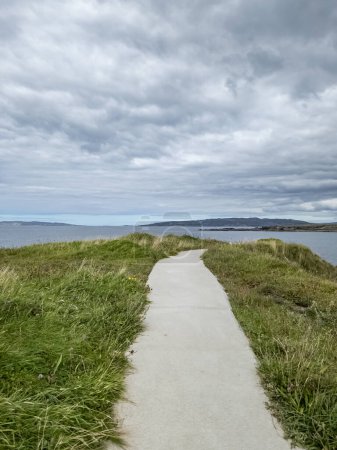 The new path at Portnoo harbour in County Donegal, Ireland