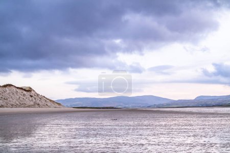 Photo for Ballinareava Strand at the Sheskinmore Nature Reserve between Ardara and Portnoo in Donegal - Ireland. - Royalty Free Image