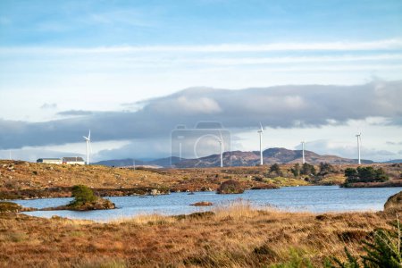 Der Windpark Loughderryduff entsteht zwischen Ardara und Portnoo.