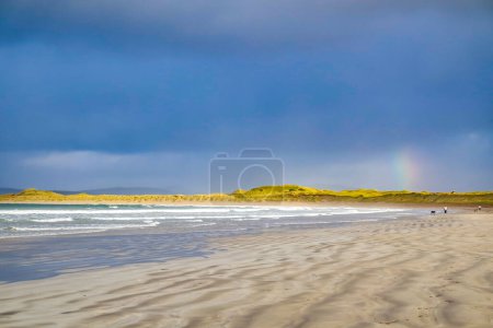 Narin Strand ist ein schöner großer Strand mit blauer Flagge in Portnoo, County Donegal - Irland.