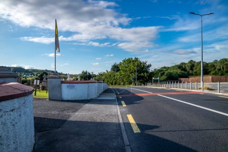 Photo for BRUCKLESS, IRELAND - MAY 16 2023: There is a dangerous road next to the National School. - Royalty Free Image
