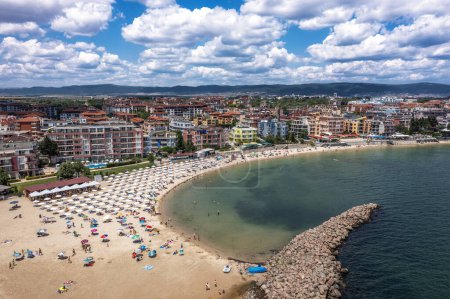 Aerial view to a sea resort Ravda, Bulgaria