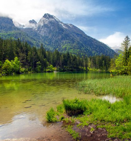 Téléchargez les photos : Lac Hintersee en Bavière, Allemagne - en image libre de droit