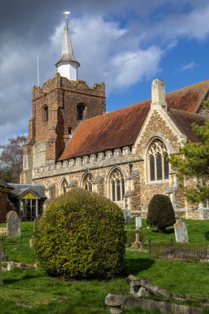 A view of the beautiful St. Marys Church in the town of Maldon in Essex, UK.