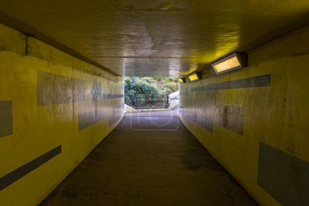 An urban underpass in the town of Guildford in Surrey, UK.