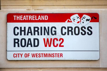 Photo for London, UK - April 20th 2023:A street sign for Charing Cross in London, UK. - Royalty Free Image