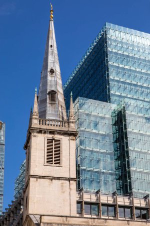 St. Margaret Pattens church, on Eastcheap in the City of London, UK. 