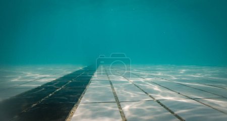 Photo for Underwater photo of a tournament swimming pool - Royalty Free Image