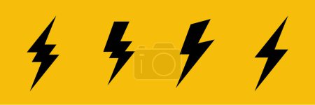 Illustration for Bolt of Energy Thunder and Power Flash Vector Design - Royalty Free Image