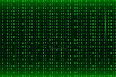Ciberespacio futurista abstracto con fondo de código binario con vector de dígitos