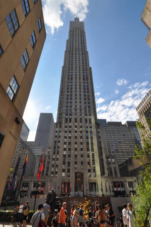 Téléchargez les photos : NEW YORK, États-Unis - 09 juillet 2022 : The Rockefeller Center - en image libre de droit