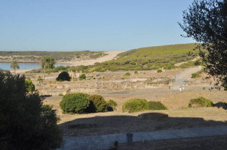 Baelo Claudia antigua ciudad romana sitio arqueológico en Bolonia, España