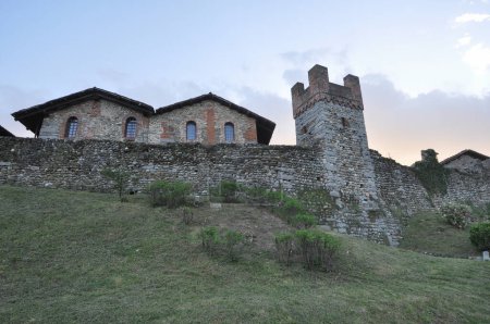 Ricetto fortified medieval village in Candelo, Italy