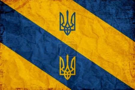 Foto de Bandera de Ucrania invencible. País libre del mundo. alta calidad - Imagen libre de derechos