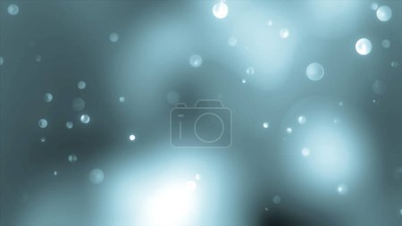 Turquoise background. Motion.Transparent light bubbles that quickly burst into abstraction. High quality 4k footage