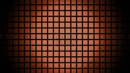 Small red squares.Design. The created pattern of squares close to each other in abstraction that are bullied in 3d and diverge along the line. High quality 4k footage