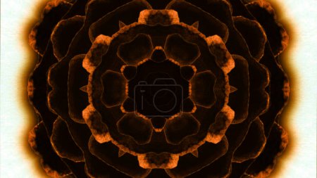 Photo for Abstract kaleidoscope background. Animation. Glowing lines creating symmetrical kaleidoscope structure - Royalty Free Image