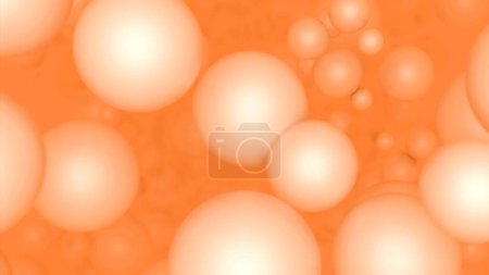 Viele winzige und transparente Essenzblasen, die auf minimalem Hintergrund entstehen. Design. Konzept der Promotionsszene für Hautpflege-Kosmetik
