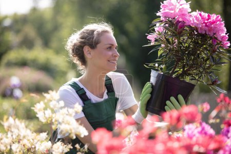 Gartenarbeit und Blumenzucht