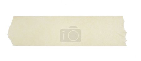 Foto de Un pedazo de papel de propósito general cinta amarilla aislado en blanco - Imagen libre de derechos