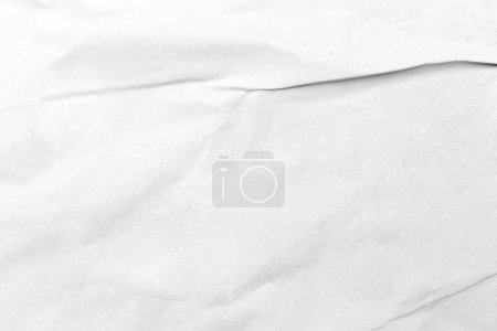 Photo for White paper sheet crumpled texture - Royalty Free Image