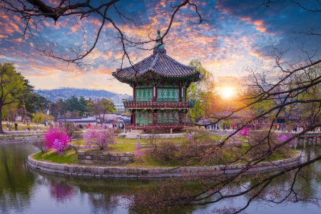 Photo for Gyeongbokgung Palace in Spring, Seoul, South Korea. - Royalty Free Image