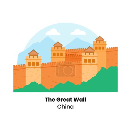 Gran Muralla China, una monumental estructura defensiva que serpentea por el norte de China.