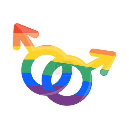 Ilustración de Lgbtq gay género símbolos icono - Imagen libre de derechos