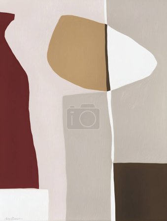 Modern Art in Neutral Tones, Poster - Nordic Style, Modern Shapes