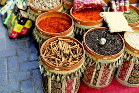 Photo for Spices in a market - Royalty Free Image