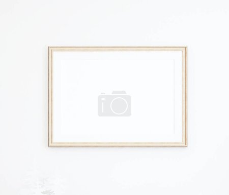 Photo for Gold frame mockup A4, 3D rendering - Royalty Free Image