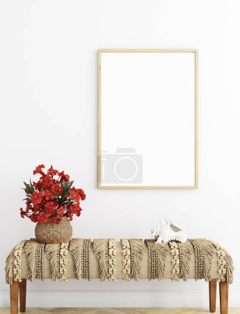 Photo for Mock - up frame with elegant style, 3 d rendering - Royalty Free Image