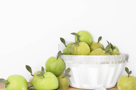 Foto de Manzanas verdes, decoración de la cocina y manzanas verdes - Imagen libre de derechos