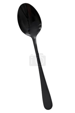 Photo for Coffee Spoon stainless steel isolated on white background - Royalty Free Image