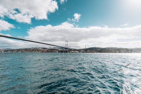 The Second Bosphorus Bridge or Fatih Sultan Mehmet Bridge, Istanbul