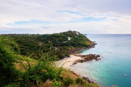 Photo for A view on Ya Nui Beach. Beautiful landscape with ocean shore. Phuket, Thailand. - Royalty Free Image