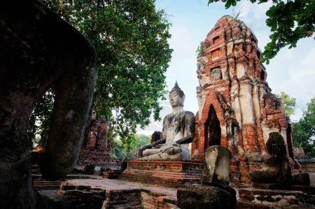 Photo for Buddha statue in Wat Mahathat temple, Ayutthaya, Thailand. - Royalty Free Image