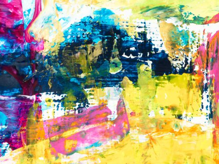 Abstract original creative painting. Hand-drawn, impressionism style, color texture, brush strokes of paint, art background.
