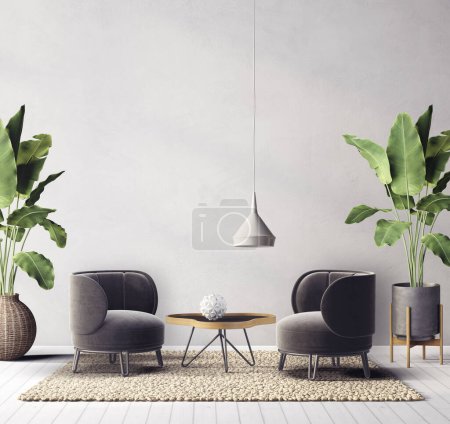 Photo for Modern living room with armchairs - Royalty Free Image